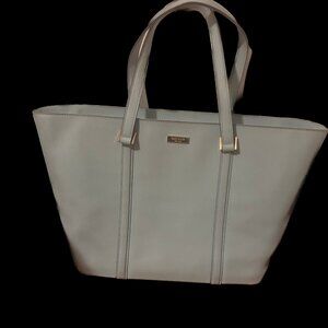 Kate Spade Saffiano Powder Blue Leather Tote Bag
